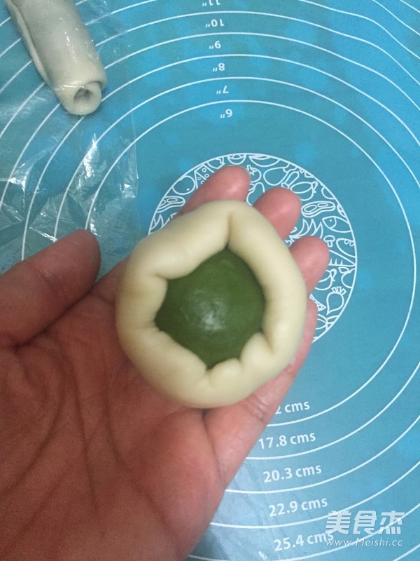 Bean Paste Egg Yolk Matcha Crisp recipe