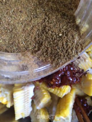 Grilled Corn with Sauce recipe
