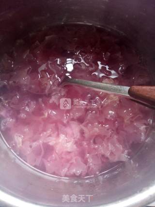 Dreamy Purple Sweet Potato White Fungus Soup recipe