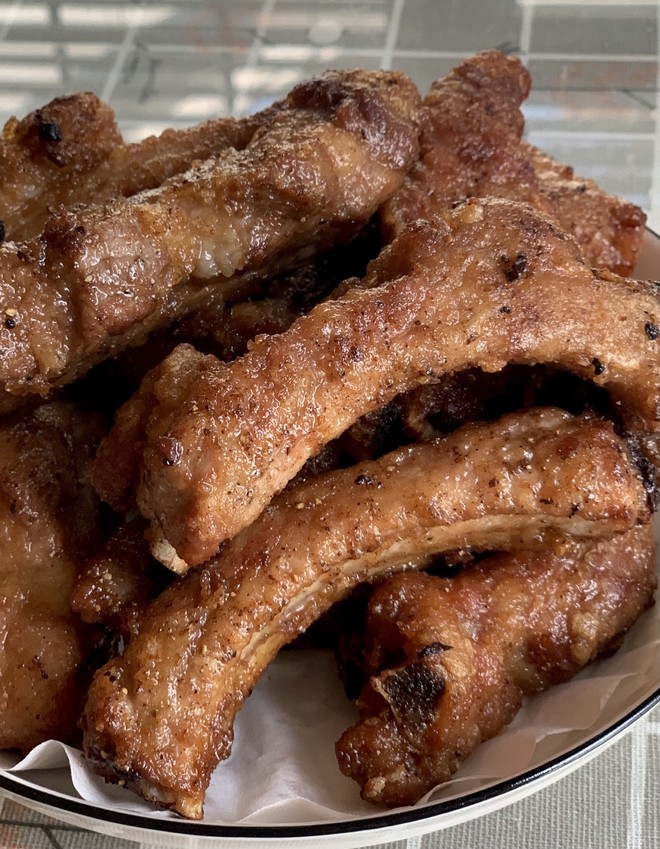 Salt and Pepper Pork Ribs (fried ➕ Air Fryer) 😛 recipe