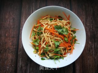 Coriander and Carrots Mixed Vegetable Tripe Shreds recipe