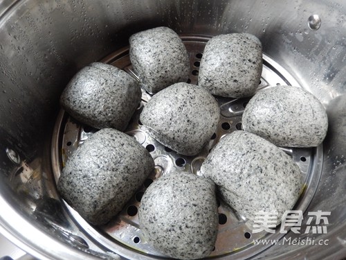 Black Sesame Okara Steamed Bun recipe