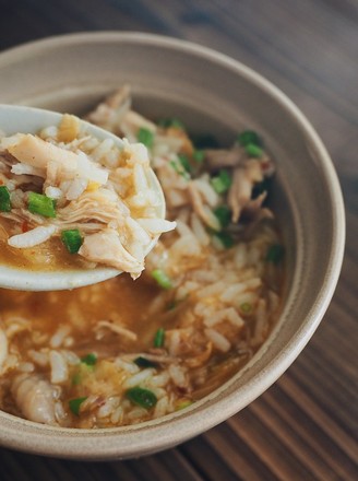 Rice Cooker Easy Kimchi Chicken Congee recipe