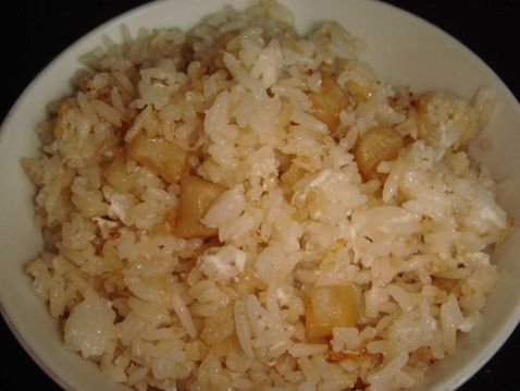Fried Rice with Scallop and Protein recipe