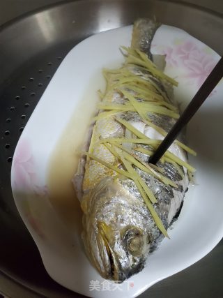 Steamed Yellow Croaker with Mustard recipe