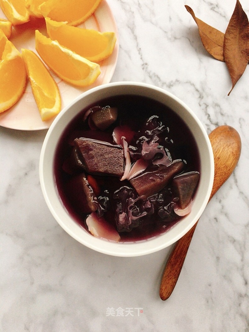 Purple Sweet Potato Lily Tremella Soup recipe