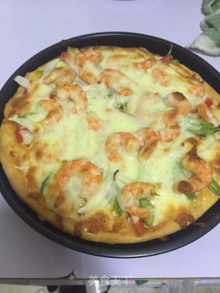 Homemade Super Supreme Sea and Land Pizza recipe