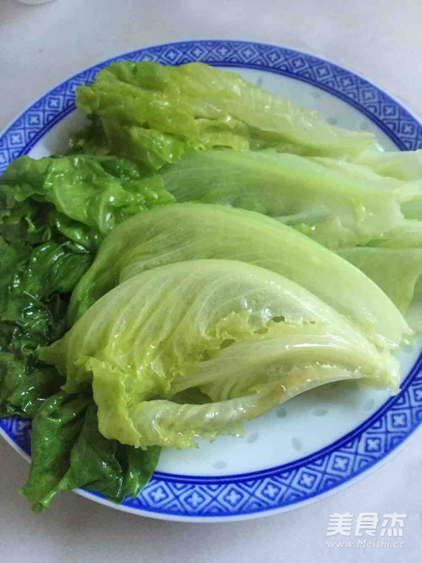 Lettuce with Garlic Oyster Sauce recipe