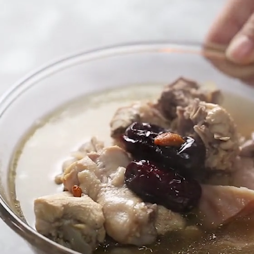 Durian Shell Stewed Chicken Soup recipe