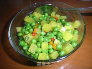 Dried Radish and Peas recipe