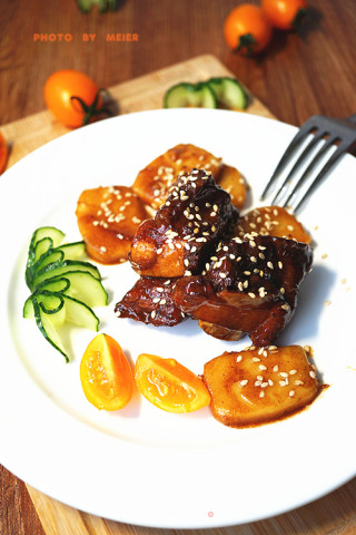 #trust之美#[riang Ribs Roasted Rice Cake] recipe