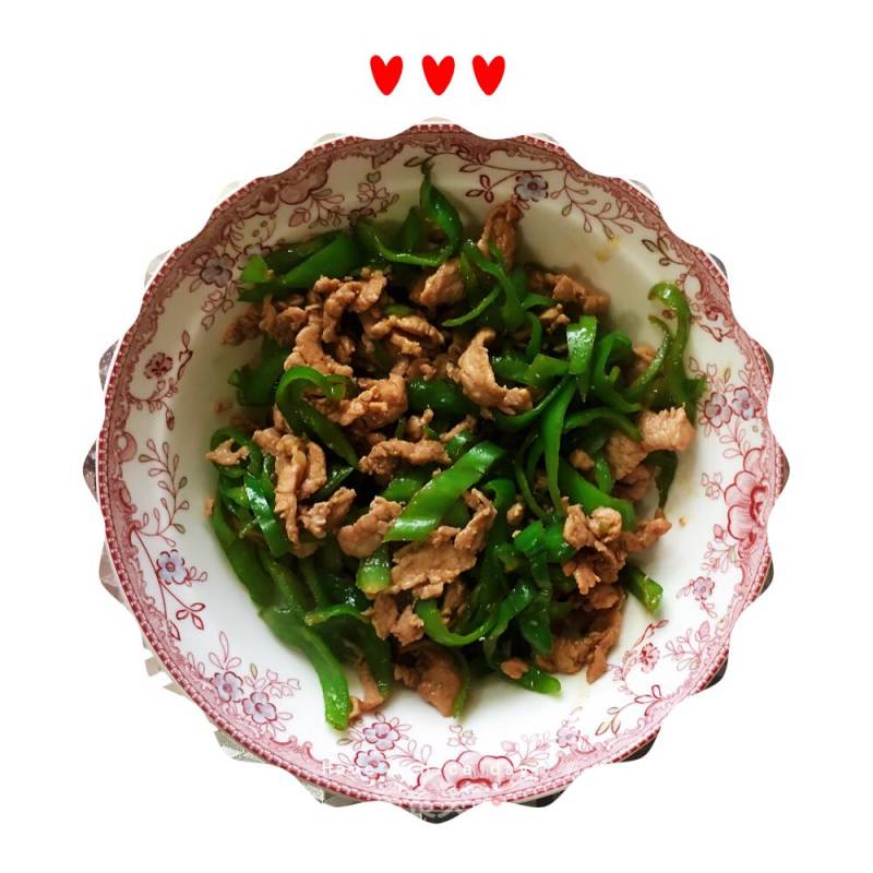 Stir-fried Shredded Pork with Green Pepper recipe