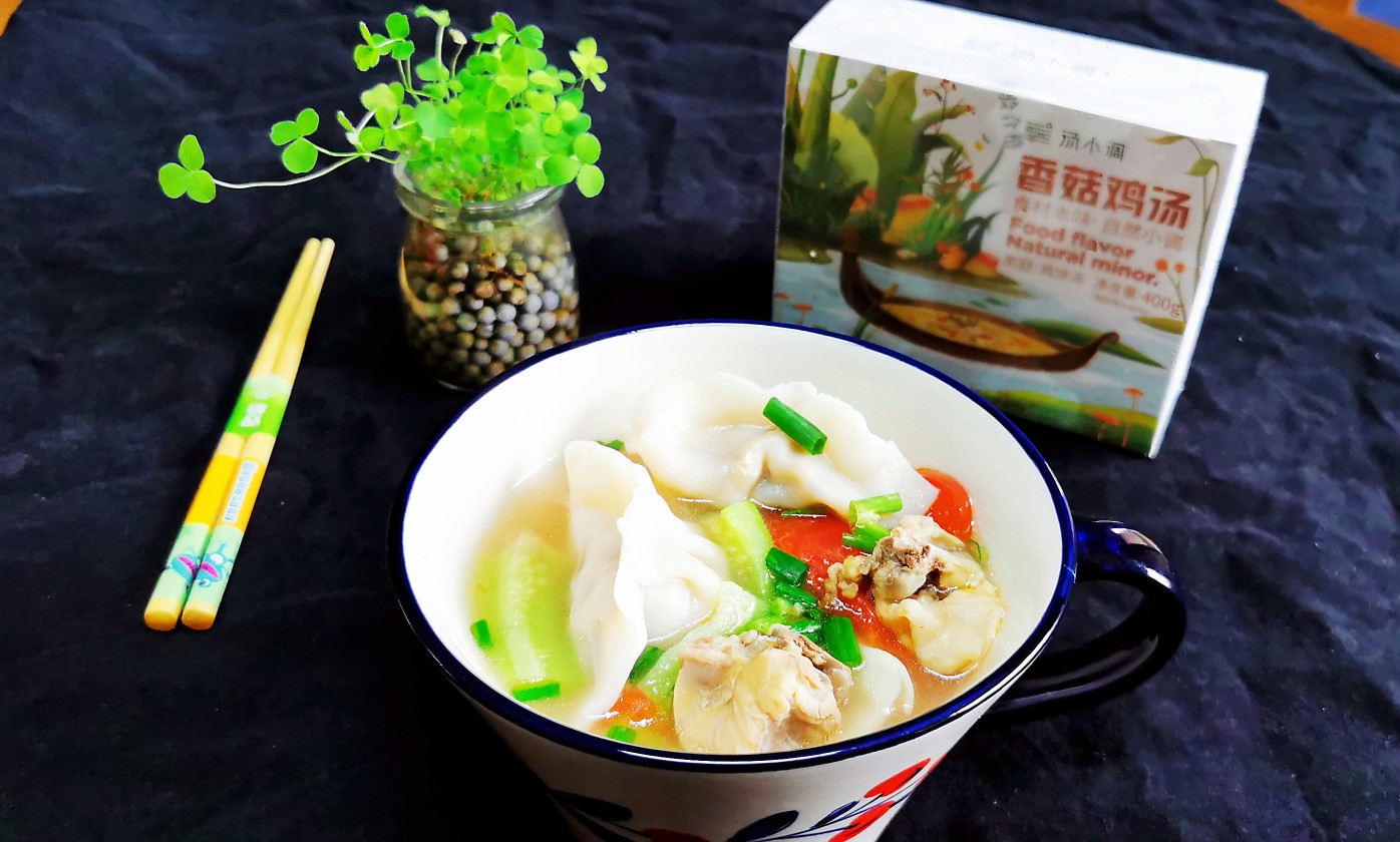 Chicken Soup and Vegetable Dumplings recipe