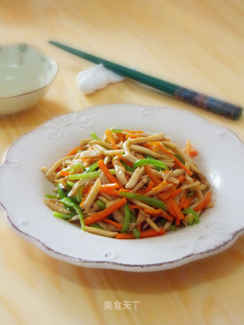 Shredded King Pleurotus in Oyster Sauce recipe