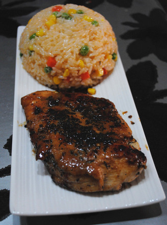Pan-fried Chicken Breast Fried Rice