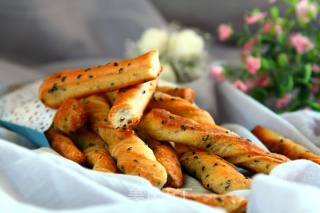 #aca Fourth Session Baking Contest# Making Pornographic Bread Sticks with Black Sesame Seeds recipe