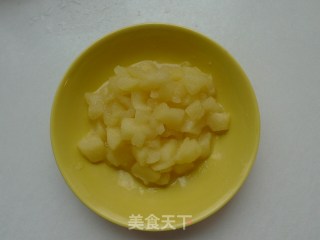 Fruity and Tender-apple Custard Pudding recipe