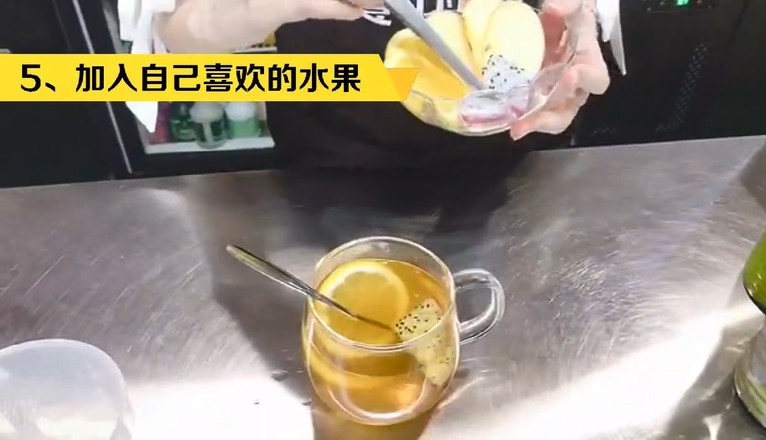 Homemade｜peach Blossom Jasmine Fruit Tea recipe