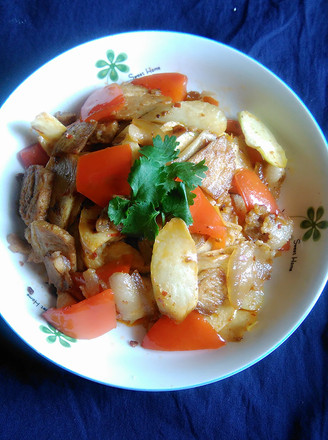 Stir-fried Twice-cooked Pork with High Bamboo Shoots recipe