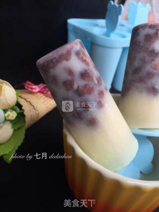 Homemade Milk Red Bean Popsicles recipe