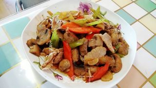 Stir-fried Pork with Black Pepper and Mushroom recipe