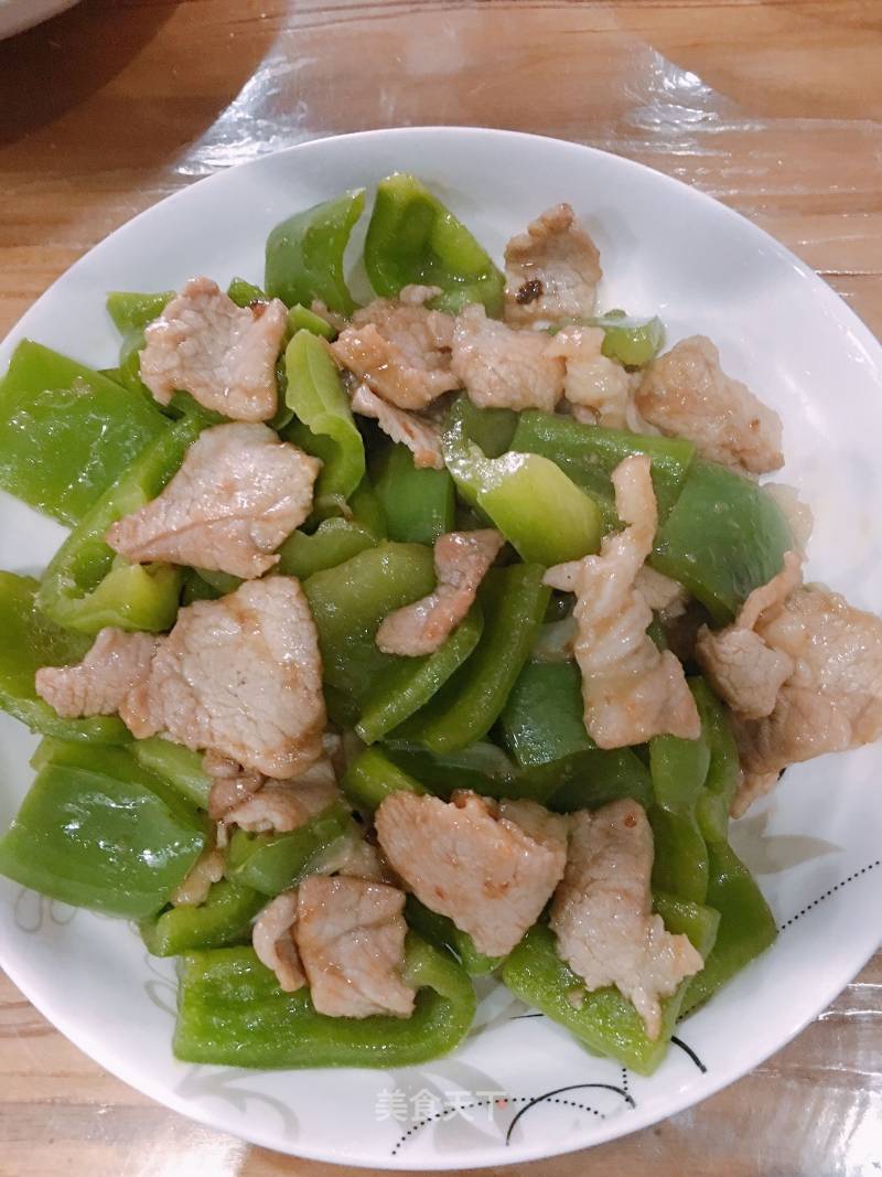 Stir-fried Pork with Green Pepper recipe