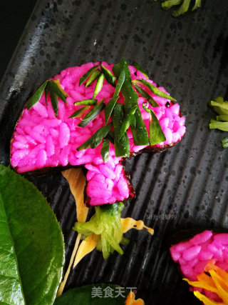 Plum, Orchid, Bamboo and Chrysanthemum [flower Sushi] recipe