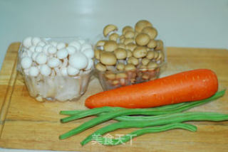 [shuang Mushroom Collection] Perfectly Matched White Jade Mushrooms and Crab-flavored Mushrooms recipe