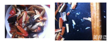 Stir-fried Crab Leg with Asparagus recipe