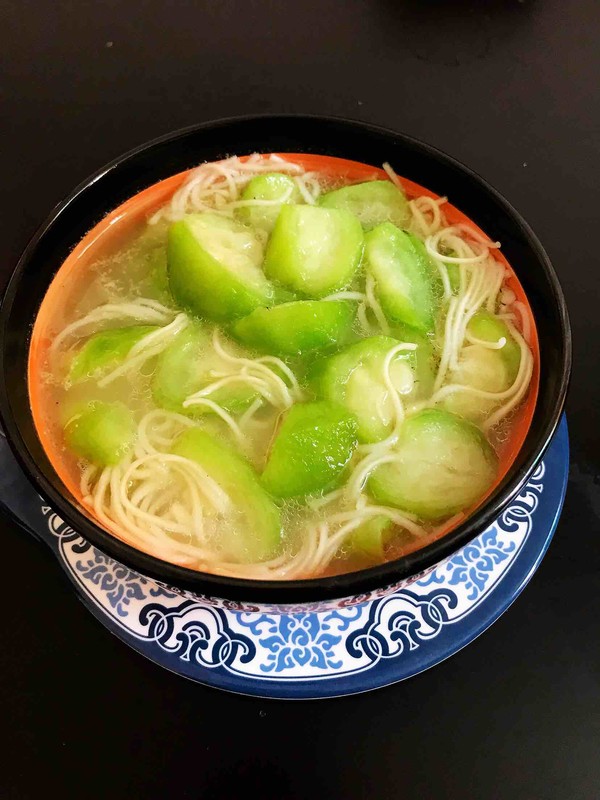 Loofah Clear Noodle Soup recipe