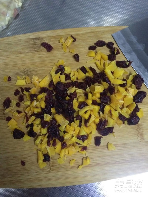 Peanut Cranberry Mango Nougat recipe