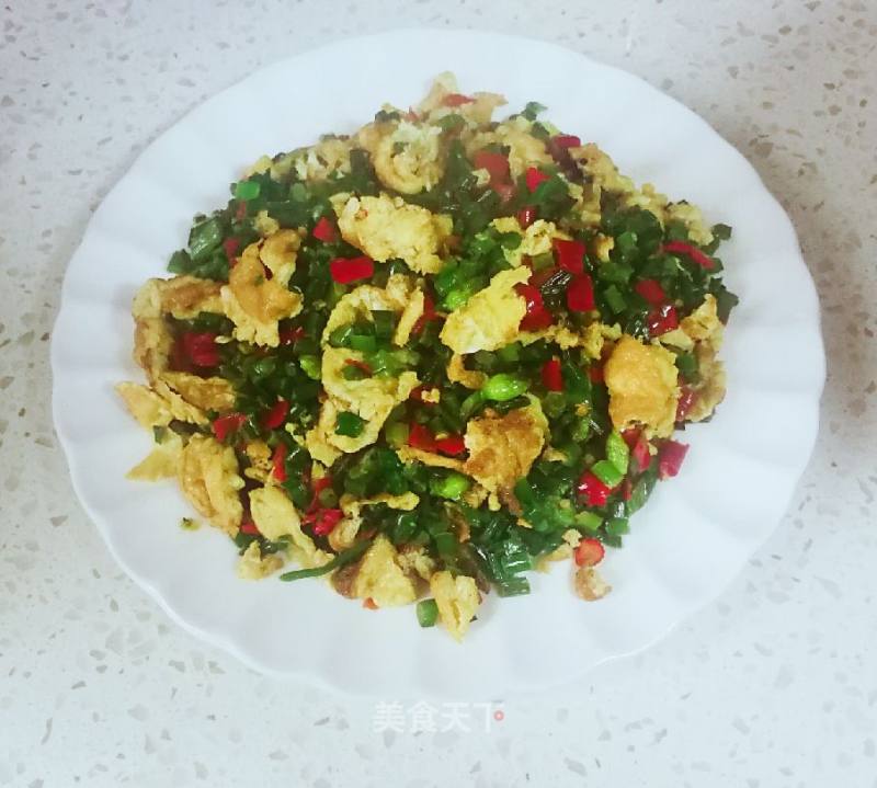 Stir-fried Chives with Minced Meat and Egg recipe