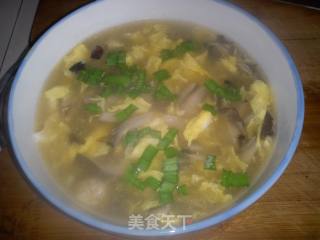 Mushroom Meatball Egg Drop Soup recipe