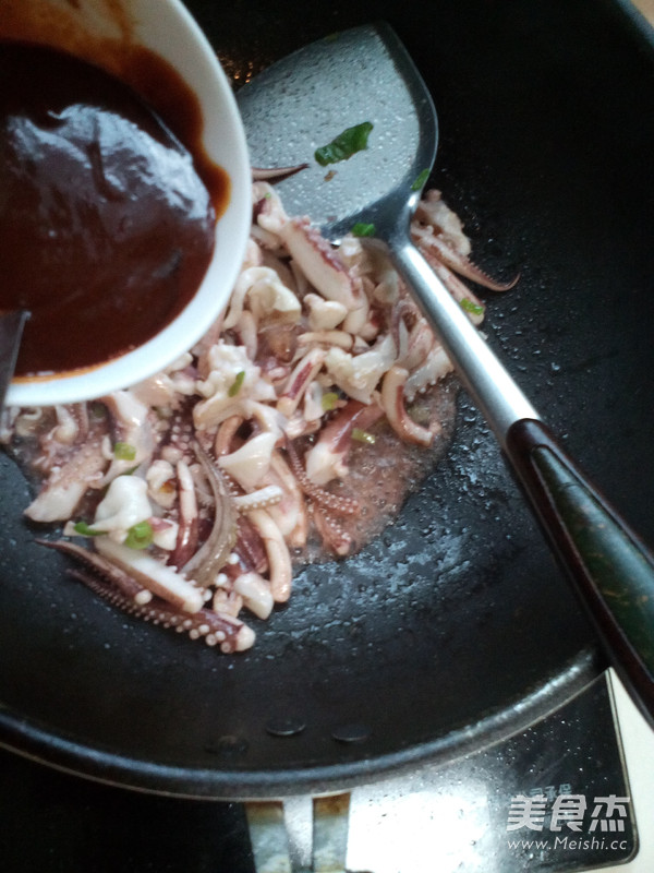 Squid Head with Spicy Sauce recipe