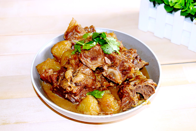 #trust of Beauty# Roasted Potato Ribs with Scallions recipe