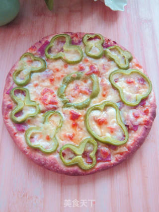 Green Pepper Bacon Pizza recipe