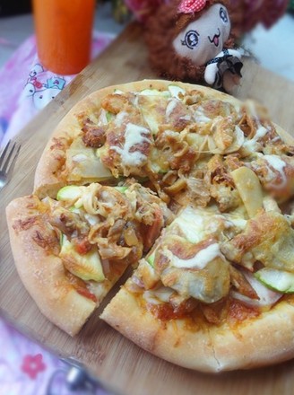 Zucchini Chicken Pizza recipe