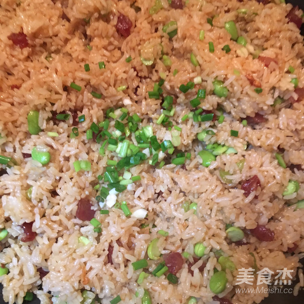 Fried Rice with Edamame and Sausage recipe