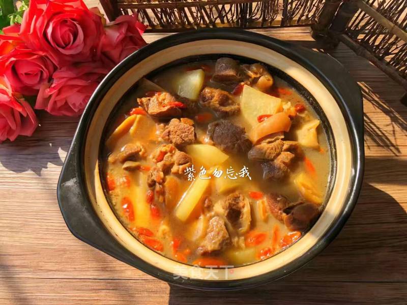 Lamb Stew with Radishes recipe