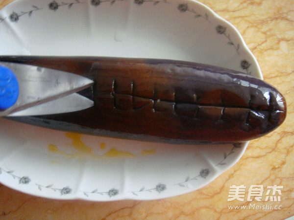 Stewed Eggplant with Garlic and Preserved Egg and Bell Pepper recipe
