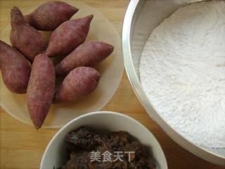 Jujube Puree Purple Sweet Potato Hemp Ball recipe