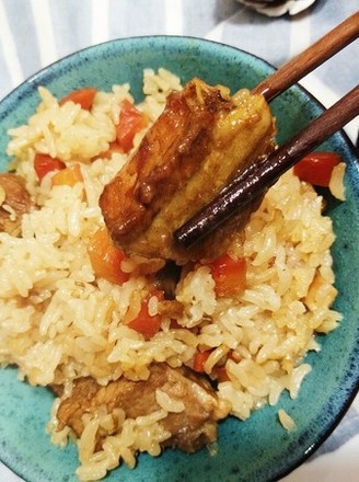 Rice Cooker Vegetable Ribs Braised Rice recipe