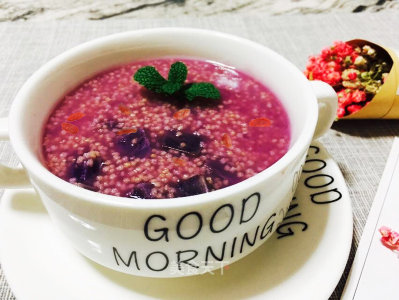 Purple Sweet Potato Cloud Selenium Golden Congee recipe