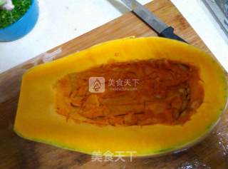 Pumpkin Glutinous Rice Cup recipe