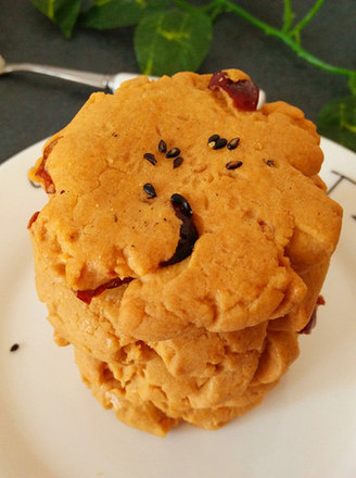Cranberry Peach Shortbread Cookies recipe