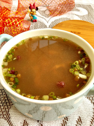 Lean Meat Soup with Red Mung Beans and Scallops recipe