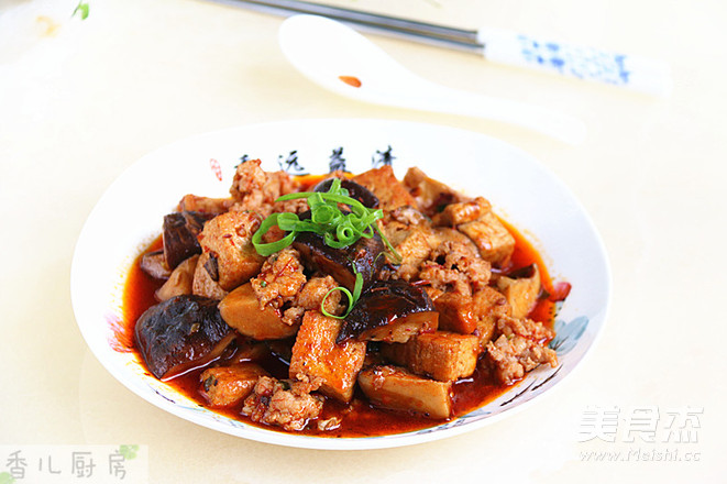 Tofu with Mushroom Minced Meat recipe