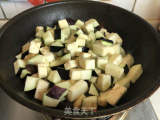 Eggplant Sausage Braised Rice#蛋plant# recipe