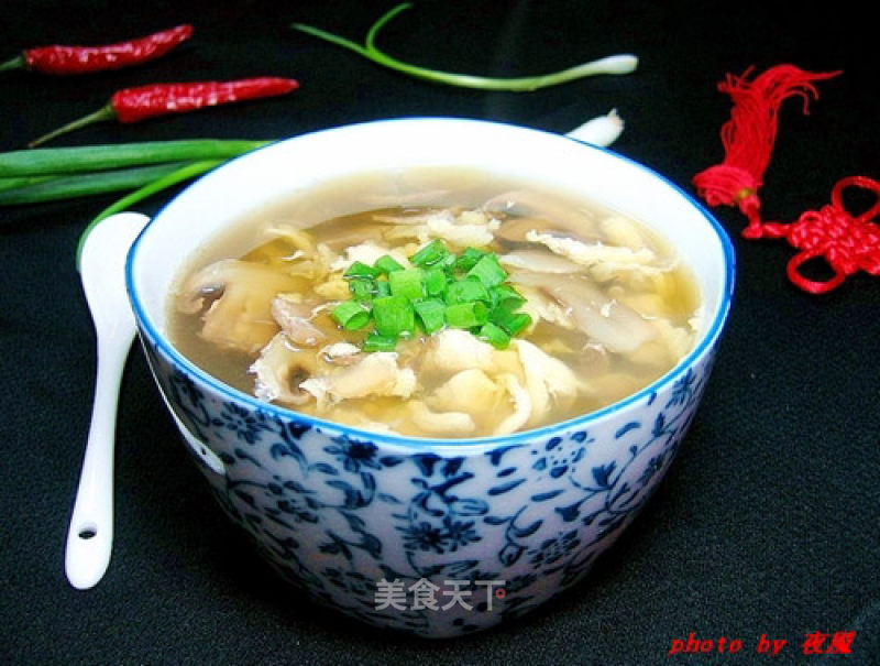 Mushroom Egg Soup recipe