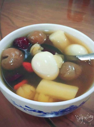 Chinese Yam, Longan, Red Date, Lotus Seed, Wolfberry Soup recipe